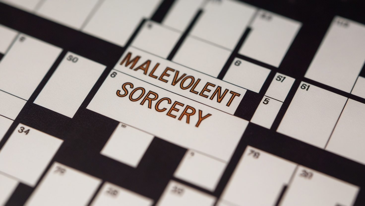 Malevolent Sorcery NYT Crossword Clue