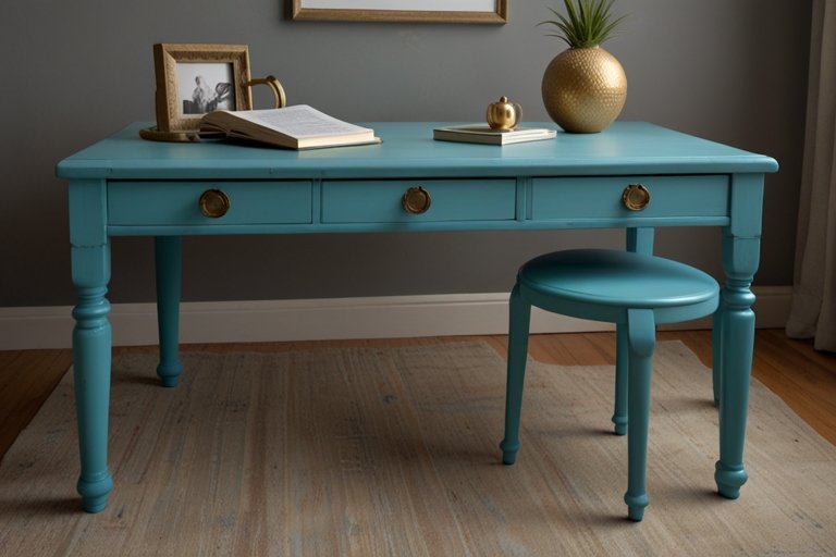 Brume Marine Chalk Paint Ideas for Desk