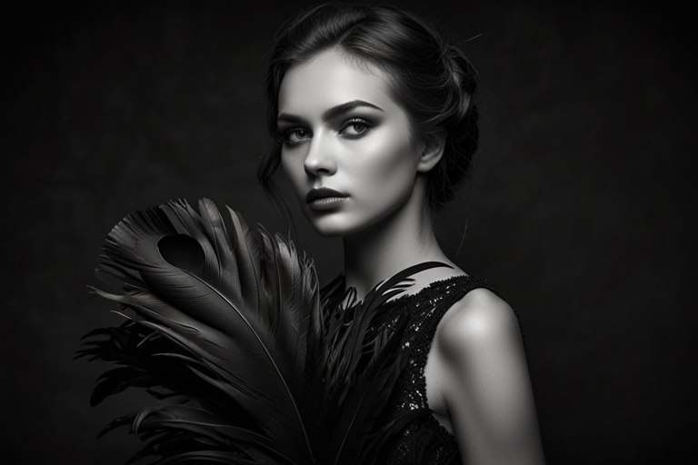 Art Noir Turkey Feather Photography Fashion