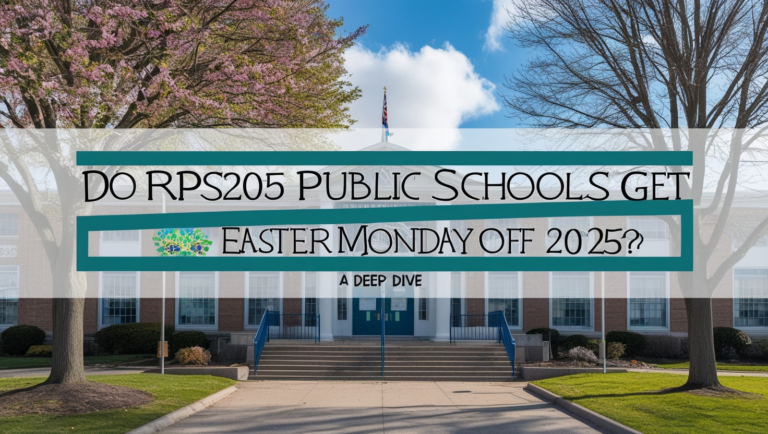 do rps205 public schools get easter monday off 2025