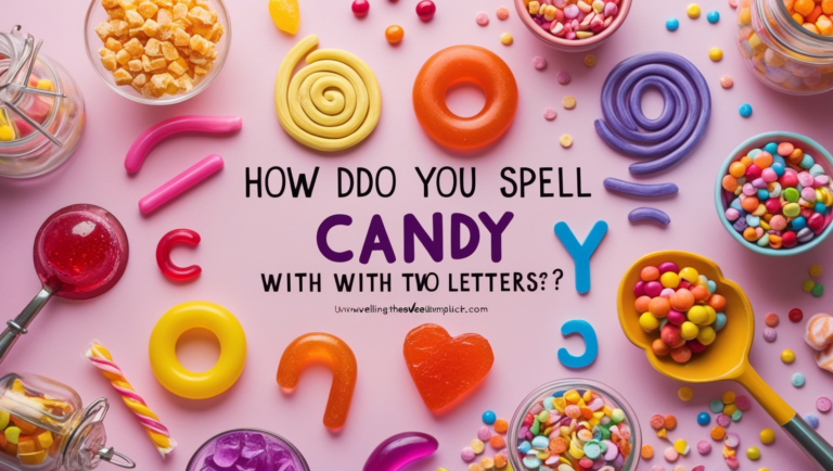 how do you spell candy with two letters​